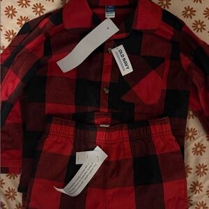 Old Navy Red and Black Plaid Shirt